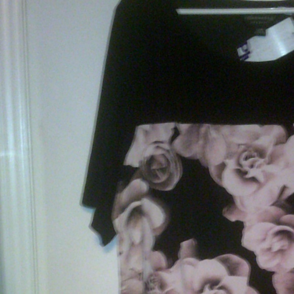 New Ladies Rose Print Dress - Picture 4 of 5